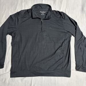 Tommy Bahama Island Zone 1/4 Zip Mens Large Long Sleeve Lightweight Performance